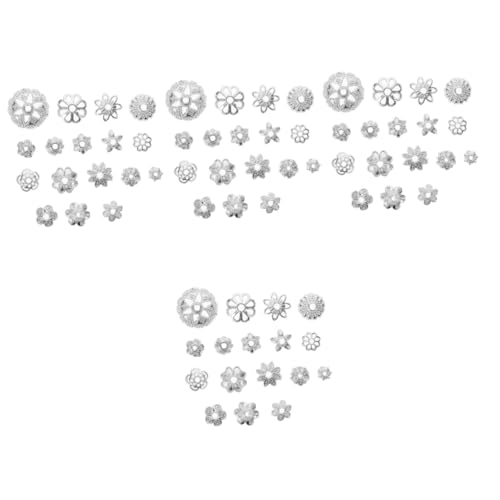 NUOBESTY 4 Stück 1 Buddhistischer Perlenblumenhalter Blumenperlenkappen Schmuckteile schmuckherstellung schmuck machen Perlenkappen zur Herstellung von Armbändern Abstandsperlenkappen von NUOBESTY