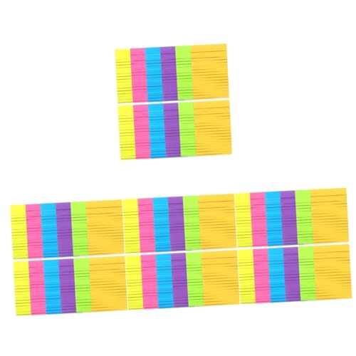 NUOBESTY 4 Stück 6 Haftnotiz Stick-Tabs Pastell Registerkarten für Notizen kleine Notizen Notizblock notizblöcke notizzettel Memo-Aufkleber Aufkleber für Büronotizen Angebot beachten Papier von NUOBESTY