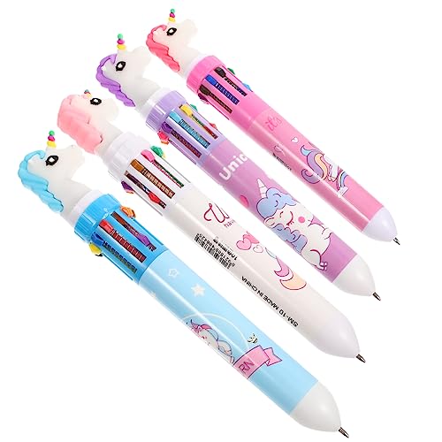 NUOBESTY 4 Stück Kugelschreiber Pinselstifte Für Mehrfarbiger Stift Farbige Stifte Schöne Stifte Mini-stifte Stifte Mit Feiner Spitze Buntstifte Für Bleistifte Colorful Abs von NUOBESTY