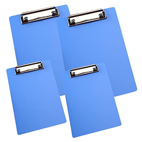 NUOBESTY 4 Stück Mappe write board büromaterial Schreibbrett document holder Dokumentenhalter Speicher-Zwischenablage Planke dokumentieren Dokumentenorganisator Schreibunterlage Abs Blue von NUOBESTY