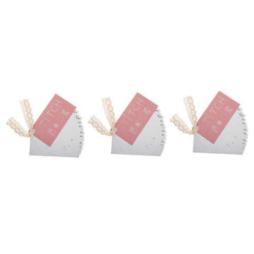 NUOBESTY 4 Stück Mini-Nähbuch Stickerei-Kits Stichbuch Nähset klein Nähset Basic Patch-Nähset Notfallset für die Hochzeit Nähsets für Erwachsene Stickset Anfänger Stickerei-Stoff Papier von NUOBESTY