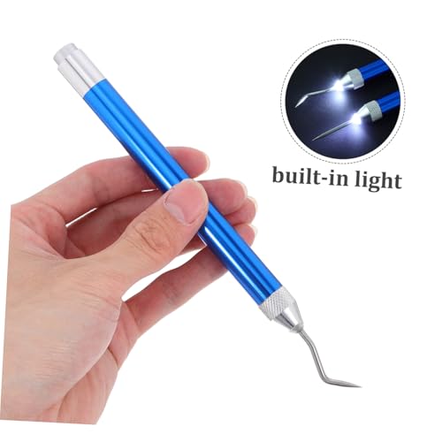 NUOBESTY 4 Stück Teiliges LED Vinyl Entgitterwerkzeug mit Nadel und Hakenaufsätzen Integriertes Licht für Präzises Entfernen von Kleinen Vinyl Silhouetten Langlebig und Vielseitig für DIY NUOBESTY 4 Stück Teiliges LED Vinyl Entgitterwerkzeug mit Nadel und Hakenaufsätzen Integriertes Licht für Präzises Entfernen von Kleinen Vinyl Silhouetten Langlebig und Vielseitig für DIY von NUOBESTY