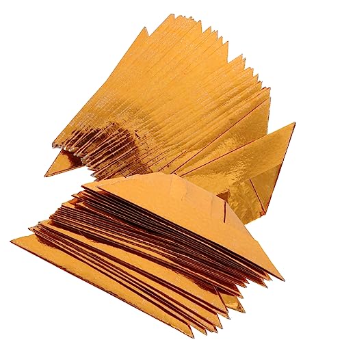 NUOBESTY 400 Stück Origami Papiergoldbarren Trauer Papiergeld Grabfegen-Tagesversorgung Ahnengeld Gold Ahnenverehrung Papier zum Falten von Papier Golden von NUOBESTY