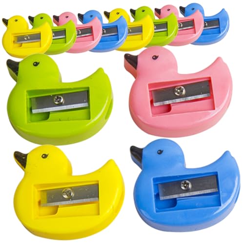 NUOBESTY 48St Bleistiftspitzer mechanisch Büro heim Schublade Kabel dosenspitzer office supplies sharpener buntstifte tragbarer Handschärfer Tragbarer Kinderspitzer Metall Colorful von NUOBESTY