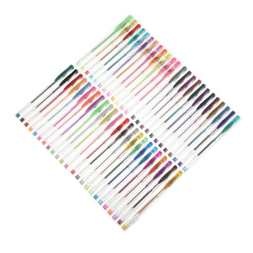 NUOBESTY 48St farbiger Signaturstift farbige Kugelschreiber bunte Gelstifte Kunststifte farbiger Stift gel schreibstifte gel ink pen Pinsel Farbstifte färbende Gelstifte Plastik Colorful von NUOBESTY