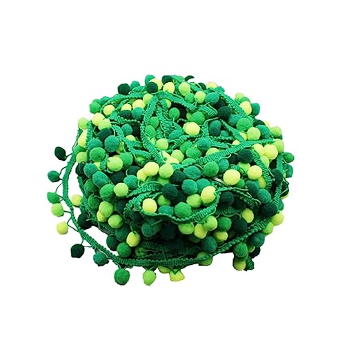 NUOBESTY 5 Pom Pom Spitzenbesatz Pom-Pom-Dekoration Bunte Bommelbälle Pompons DIY geschenkband Schleife Quastenkugelbesatz ball trimmen Gradient schmücken Phnom Penh Zubehör der Stoff von NUOBESTY