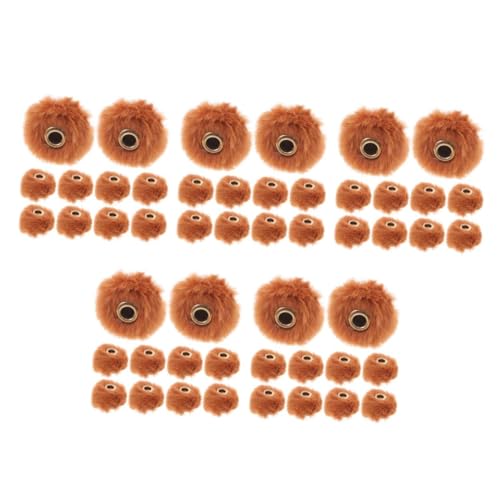 NUOBESTY 5 Sätze 5 Sets Fellknäuel Anhänger Pompons Flauschige Kunstfellperlen Kunstfell Pompons Kleine Fellbommel Bommelperlen Bommel Für Accessoires Weiche Bommel 10 Stück * 5 von NUOBESTY