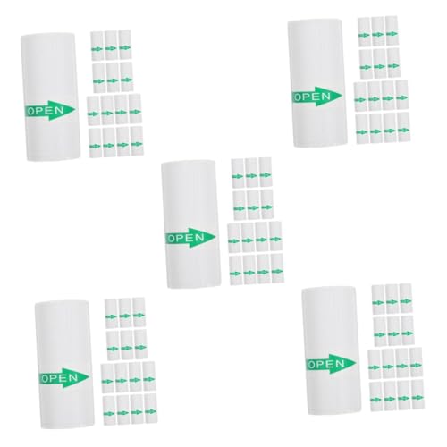 NUOBESTY 5 Sätze 5 Sets Mini Druckpapier Tragbarer Thermodrucker Nagelaufkleber Namensaufkleber Versandetiketten Thermoetikett Sublimationsaufkleber Papier Namensschild 15 Stück * 5 von NUOBESTY