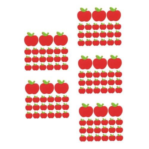 NUOBESTY 5 Sätze Apfel Radiergummi Lustige Radiergummis Für Schüler Mini Mini Radiergummis Niedlicher Einziehbarer Radiergummi Zähl Radiergummis Extrem Schaumige Kleine 100 Stück * 5 von NUOBESTY