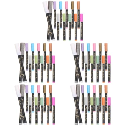 NUOBESTY 5 Sätze Buntstift Color Pencils Colour Pencils Farbige Stifte Sign Pen Zeichenstifte Diagramm Farbstifte Permanentmarker Pastell Markierstift Aus Metall Farbmarker Pp 12 Stück * 5 von NUOBESTY