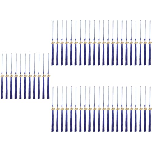 NUOBESTY 5 Sätze Doktorhut Quaste Abschlussdekorationen Abschlussquaste 2023 Mütze Und Mantel Junggesellenmütze Quaste Dekorationen Für Abschlusskappen Grad Hüte Blue Polyester 12 Stück * 5 von NUOBESTY
