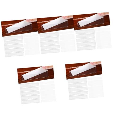 NUOBESTY 5 Sätze Etikettenpapier Für Tüten Etiketten Für Drahtgestelle Etikettenclip Verschieben Von Etiketten Siegeletikett Durchsichtige Kartenhüllen Schubladenetiketten Pvc 50 Stück * 5 von NUOBESTY