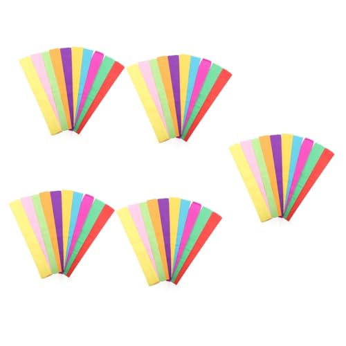 NUOBESTY 5 Sätze Farbiges Krepppapier Mini-kunstblumen Glänzendes Origami-papier Miniblumen Zum Basteln Großes Origami-papier Farbiges Papier Quilling-papier Pastell Colorful 20 Blatt * 5 von NUOBESTY