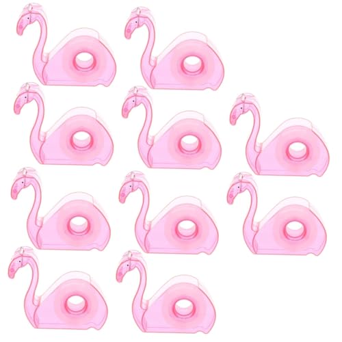 NUOBESTY 5 Sätze Flamingo Klebebandhalter Klebeband Bürotisch Büro Klebeband Kleiner Klebebandabroller Bürobedarf Klebebandabroller Schreibtisch Desktop 2 Stück * 5 von NUOBESTY