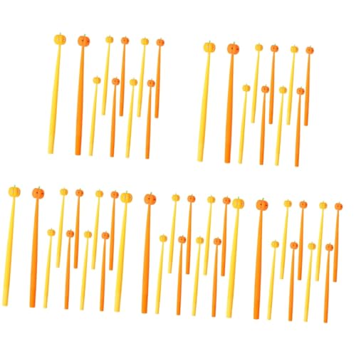 NUOBESTY 5 Sätze Halloween Kürbis Stift Kleiner Stift Schreiben Von Stiften Stifte Für Studenten Schöner Gelstift Planke Pastell Kugelschreiber Zum Aufkleben Whiteboard Plastik 10 Stück * 5 von NUOBESTY