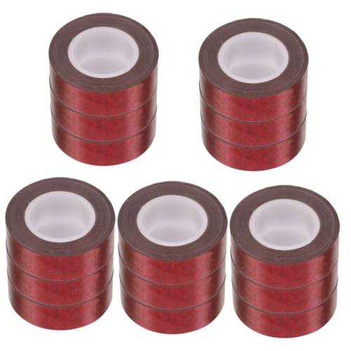 NUOBESTY 5 Sätze Holografisches Papierband Mit Glitzereffekt Klebeband Weiß Dichtband Film Kanten Deckband Schwarzes Gaffer-tape Etikett Hochleistungsband Rot -tuchbasis 3 Rollen * 5 von NUOBESTY