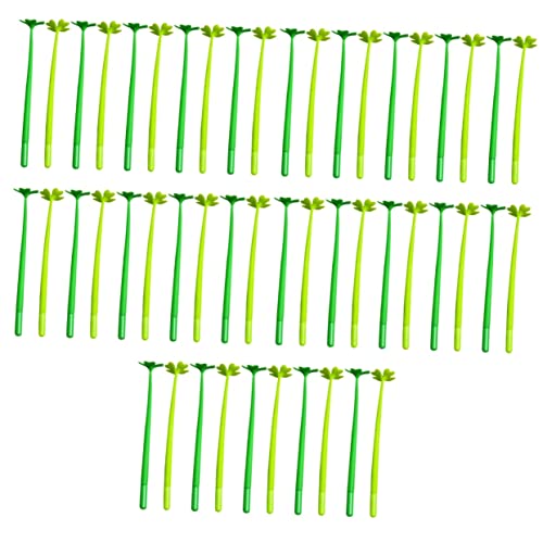 NUOBESTY 5 Sätze Kleestift Blatt-kugelschreiber Zappeln Coole Stifte Für Teenager Vierblättrige Stifte Stiftaufsätze Stifte Mit Vier Kleeblättern Gast Stift Punkt Weiches Gummi 10 Stück * 5 von NUOBESTY