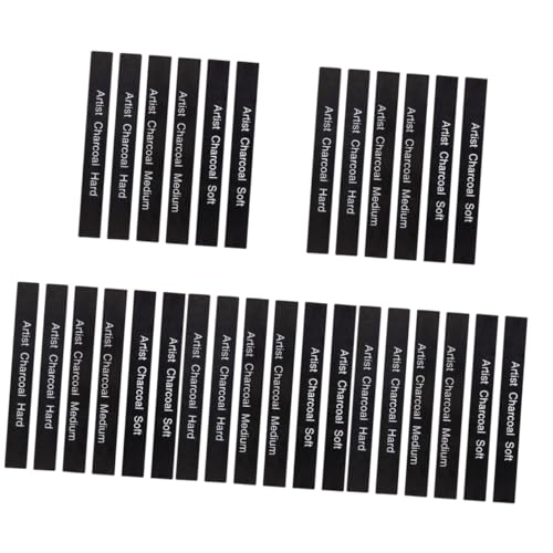 NUOBESTY 5 Sätze Kohlepastell Weidenruten Kohlestifte Zum Zeichnen Cool Künstler Zeichenkohle Charcoal Drawing Set Professionelle Malstifte Bleistifte Zeichnen Kohlenstoff 6 Stück * 5 von NUOBESTY