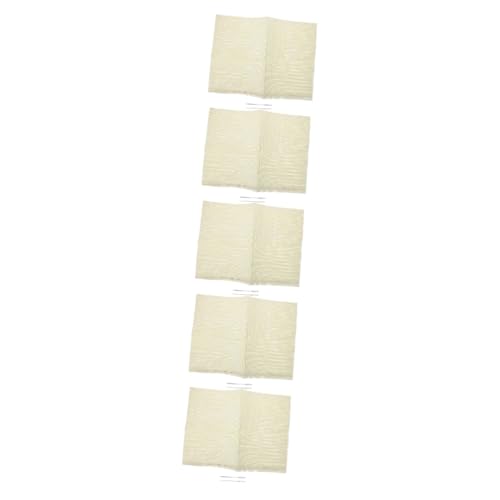 NUOBESTY 5 Sätze Kreuzstichmaterial Maschen nähen Kreuzstich-Stoff Stoff nähen Kreuzstichmaschen textilien Handwerksmaterial tapeziertisch Kreuzstich-Gittertuch Sticktücher Metall Beige von NUOBESTY