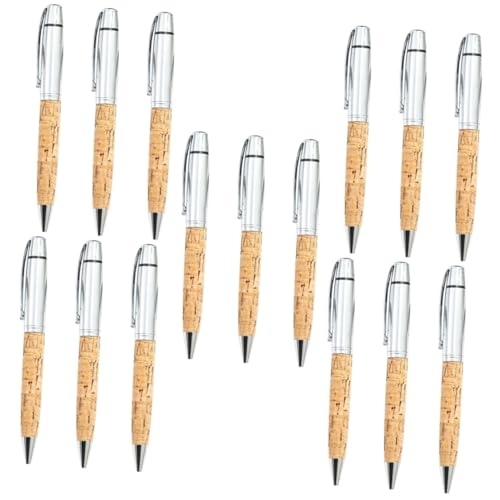 NUOBESTY 5 Sätze Kugelschreiber Mit Holzmaserung Kugelschreibermine Schreibstift Drücken Wohnaccessoires Kugelschreiber Mit Feiner Spitze Ergonomischer Pressstift Metall 3 Stück * 5 von NUOBESTY