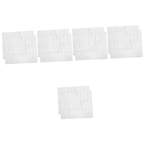 NUOBESTY 5 Sätze Magnetische Namens Aufkleber Whiteboard-aufkleber Für Die Wand Whiteboard-magnet Magnetischer Kühlschrankkalender Lesezeichen Inhaber Beschichtetes Papier Weiß 54 Stück * 5 von NUOBESTY