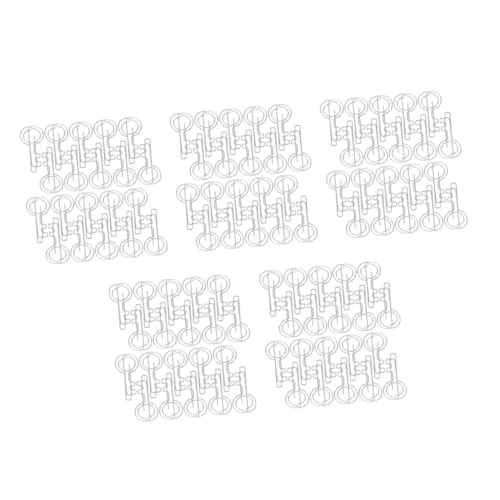 NUOBESTY 5 Sätze Mappe Schlüsselförmige Dokumentenklammern Büroklammern Für Hochzeitseinladungen Buch Büroklammer Stift Klebebinder Clips Dekorative Clips Eisen Silver 20 Stück * 5 von NUOBESTY