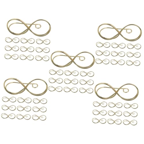 NUOBESTY 5 Sätze Notizordner Memo-clips Goldene Tischnummernhalter Tischnummern Clip Memo Halter Hochzeitsdekoration Büroklammern Tischkartenhalter Memohalter Stahl 10 Stück * 5 von NUOBESTY