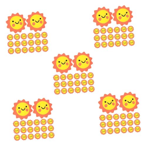 NUOBESTY 5 Sätze Sonnenblumen Radiergummi Mini Radiergummis Kinder Radiergummis Große Radiergummis Niedliche Radiergummis Große Radiergummis Cartoon Radiergummis 50 Stück * 5 von NUOBESTY