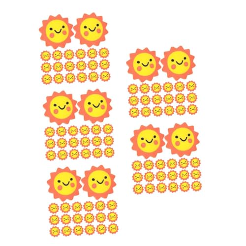 NUOBESTY 5 Sätze Sonnenblumen Radiergummi Mini Radiergummis Radiergummi Tops Große Radiergummis Kleine Radiergummis Für Kinder Große Radiergummis Niedliche Radiergummis 50 Stück * 5 von NUOBESTY