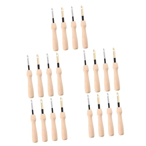 NUOBESTY 5 Sätze Stempel Stempel Sticknadel Nadelfilzzubehör Praktische Stanznadel Nadelfilznadeln Nähnadel Stickstanznadel Diy Nadeln Basteln Nadelfilzen Sticknadeln Holz Khaki 4 Stück * 5 von NUOBESTY