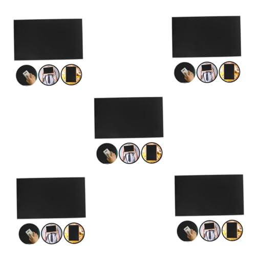 NUOBESTY 5 Sätze Tafelaufkleber Beschriftungssticker Kreidetafel Aufkleber Kreidetafel Sticker Pvc Aufkleber Schwarze Kreideetiketten Informationstafel Pvc Selbstklebend Black 20 Stück * 5 von NUOBESTY