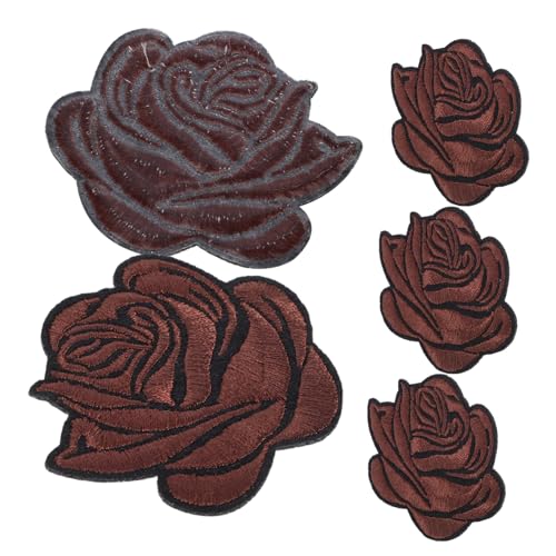 NUOBESTY 5 Stück Rosen Patch Flicken Für Kleidung Applikationen Für Kleidung Blumen Stoff Patch Kleidungs Applikationen Gepäck Patches Jacken Patches Jeans Patches Spitzen Patches von NUOBESTY