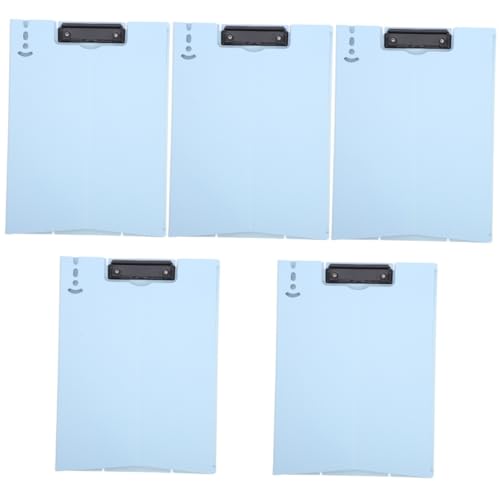 NUOBESTY 5 Stück Schreibtafel Pad Taschen Klemmbrett Bürobedarf Klemmbrett Mit Aufbewahrungshalter Klemmbrett Folio Transparentes Klemmbrett Büroklammern Mäuse Klemmbrett Mit von NUOBESTY