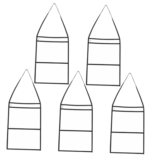 NUOBESTY 5 Stück Transparente, Trocken Abwischbare Taschenhüllen Mit Griff, Wiederverwendbarer Dokumentenhalter Aus Durchsichtigem Kunststoff Für Klassenzimmer, Büro, Aktenhalter Für von NUOBESTY