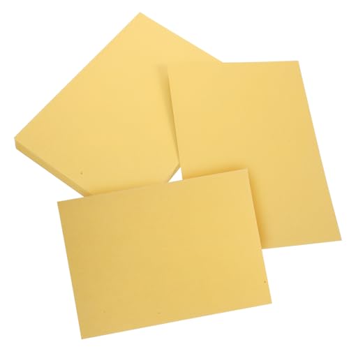 NUOBESTY 50 Blatt Albumkarton letter paper kreativpapier büromaterial vellum paper verpackungspapier A5-Papier farbiges Pergamentpapier dickes Druckpapier Papier zum Drucken Golden von NUOBESTY