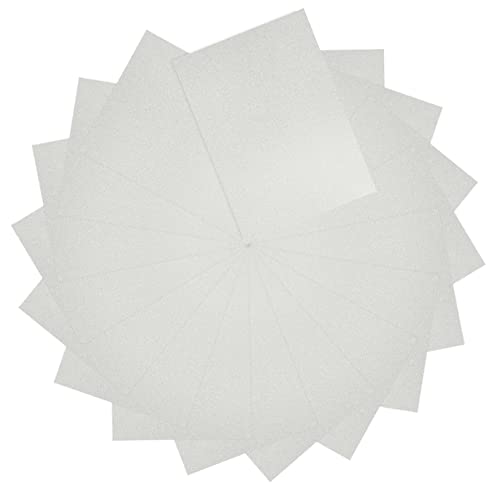 NUOBESTY 50 Blatt Glitzermarmelade Scrapbooking-material Diy Liefert Handgemachtes Diy-papier Origami Papier Selber Machen Karte Diy Papier Bastelpapier Selber Machen Silver Papierstau von NUOBESTY