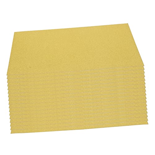 NUOBESTY 50 Blatt Glitzermarmelade glitzerndes Bastelpapier schimmernder Karton bastelmaterial für kinder kreativpapier Scrapbook-Origami-Papier bunte DIY faltpapiere Papierstau Golden von NUOBESTY