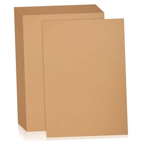 NUOBESTY 50 Pcs Malerei Handgefertigte Pappe Dicke Papierkarten Lagerpapierpapierkarten Lagerbestand Handgemachtes Papierkarten Lagerbestand Papierkarte Stamm Druckpapierpapier Lager Beige von NUOBESTY