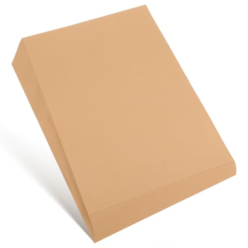 NUOBESTY 50 Stück Bemalen von handgeschöpftem Karton Geschenkpapier, Karton Handwerkspapier kartonpapier zeichenpapier Kraftkarton handgefertigtes Papier Aquarellzubehör Kraftpapier Beige von NUOBESTY