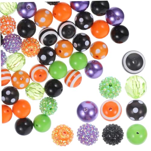 NUOBESTY 50 Stück Diy Acrylperlen für Halloween Armbänder Vielseitige Schmuckperlen für Kreative Bastelprojekte Langlebig und Farbtreu für Handgemachten Schmuck NUOBESTY 50 Stück Diy Acrylperlen für Halloween Armbänder Vielseitige Schmuckperlen für Kreative Bastelprojekte Langlebig und Farbtreu für Handgemachten Schmuck von NUOBESTY
