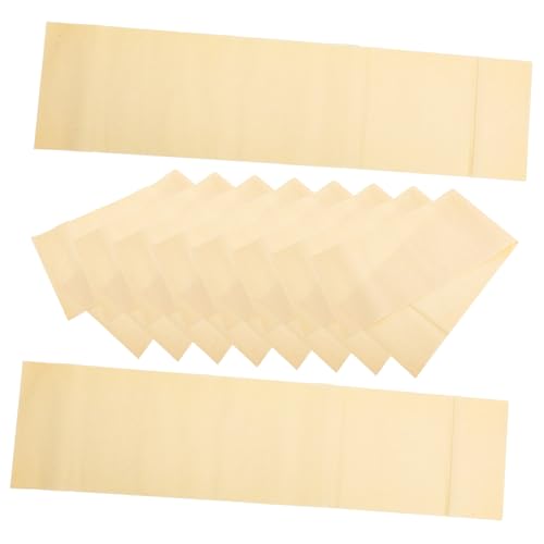 NUOBESTY 50 Stück Reis Papier Rollenpapier zeichnen Briefpapier letter paper ricepaper rice paper sheets Sumi-Papier chinesisches Kalligraphiepapier Reispapier für Decoupage Yellow von NUOBESTY