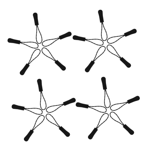 NUOBESTY 50 Stück Reißverschluss-Kopfseil geldbörse reißverschluss reisverschluss reparatur Reißverschlussanhänger reißverschlussschieber Ersatzreißverschluss Reißverschluss ersetzen Nylon von NUOBESTY
