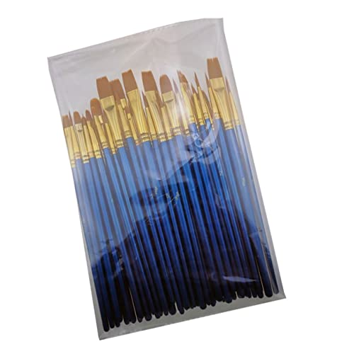 NUOBESTY 50-Teiliges Set Wohnung Water Painting stifte wasserfarbenstifte Watercolor stifte Malerei Pinsel Set Strichzeichnungsstift Pinsel für Ölfarbe Blue von NUOBESTY