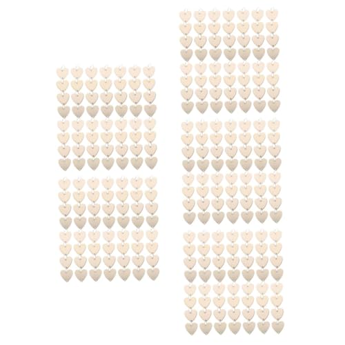 NUOBESTY 500 Sets Erinnerung Zum Aufzeichnen Von Holzspänen Herzförmige Holzanhänger Geburtstagskalender Tags Holzscheiben Mit Löchern DIY Geburtstagstafel Tags Herz Holzornamente von NUOBESTY