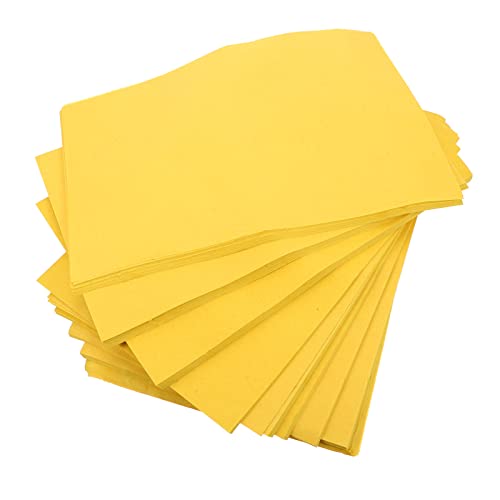 NUOBESTY 500 Stk Gelbes Etikettenpapier Maschinenpapier Himmlische Banknoten Quittungspapier Vorfahren Segnen Geldpapier Papier Für Thermodrucker Transferpapier Schablonendrucker Yellow von NUOBESTY