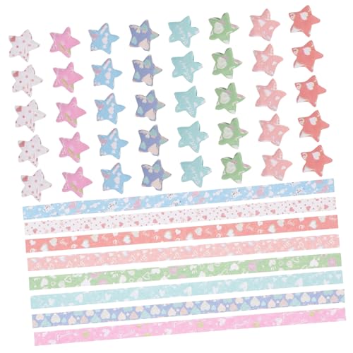 NUOBESTY 540 Teiliges Origami Papier Set Papier Sternstreifen Origami Stern Papierstreifen Sterne Papier Origami Papiere DIY Sternstreifen Papier Sterne Origami Sterne Festival von NUOBESTY