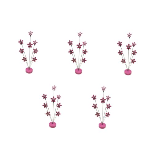 NUOBESTY 5St Blumenmemoordner geburtstags büro deko Foto Display Ständer Fotohalterclip Tischkartenclip Fotoklemme Bild Baumhalter Bildständer Hinweisclip Rostfreier Stahl Rosa von NUOBESTY