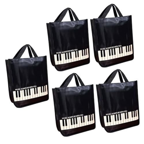 NUOBESTY 5St Klavierhandtasche Aktenkästen Tasche für Musiknoten Band Handtasche für Noten Tragetasche für Musik Noten Tasche zum Aufbewahren von Noten Halter für Instrumentenzubehör Metall von NUOBESTY