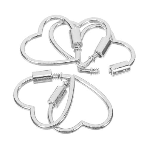 NUOBESTY 5St Schmuckzubehör Schmuckdesign Schraubkarabiner schmuckherstellung Vielseitiger Schmuckverschluss Armbinde süßer Karabiner Armbandverschlüsse und Verschlüsse Zinklegierung Silver von NUOBESTY