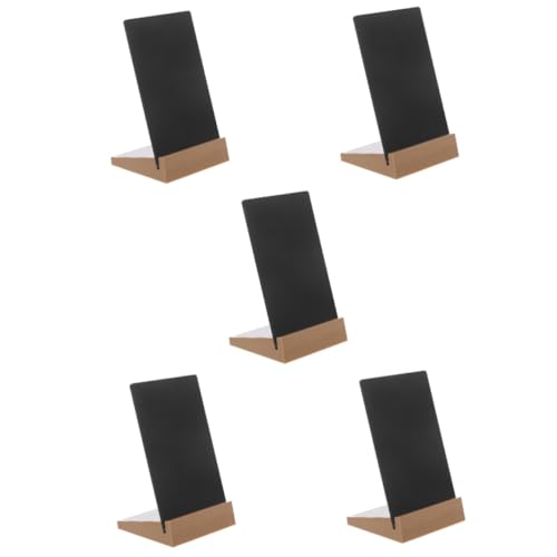 NUOBESTY 5st Kleine Tafel Flüssigkreidemarker Mini-whiteboard Planke Notizblock Tafelzeichen Für Lebensmittel Tafel Mit Tischnummern Mini-tafel Trockenlöschtafel Kleine Löschtafel Abs Black von NUOBESTY